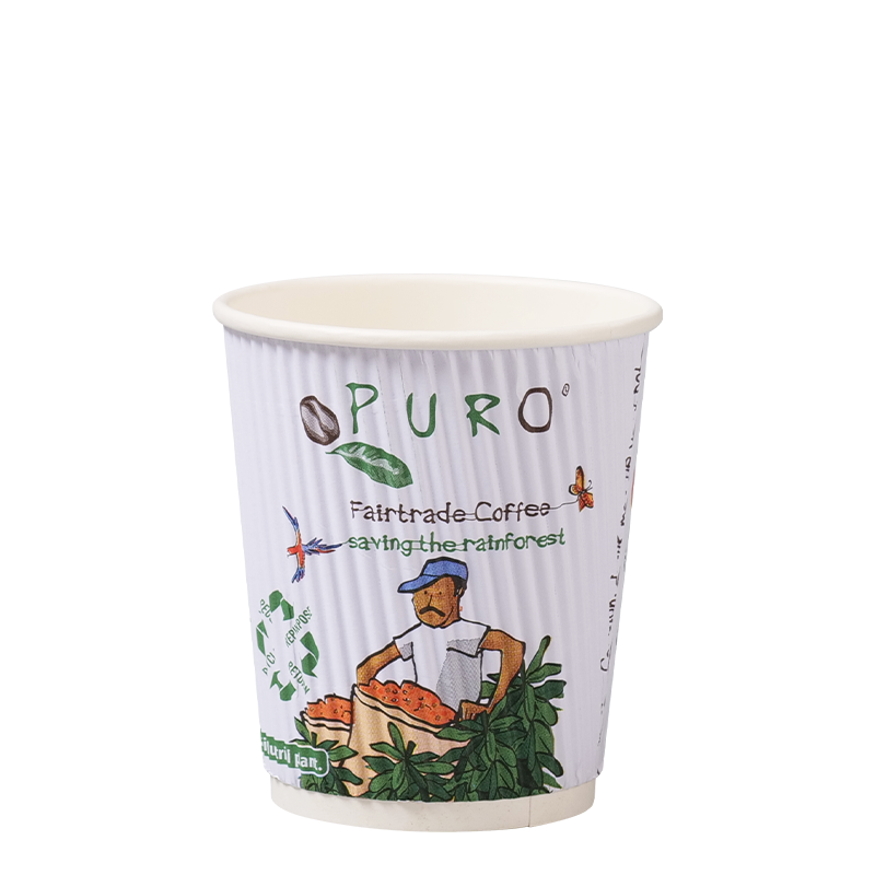 Ripple veggpapirkopp