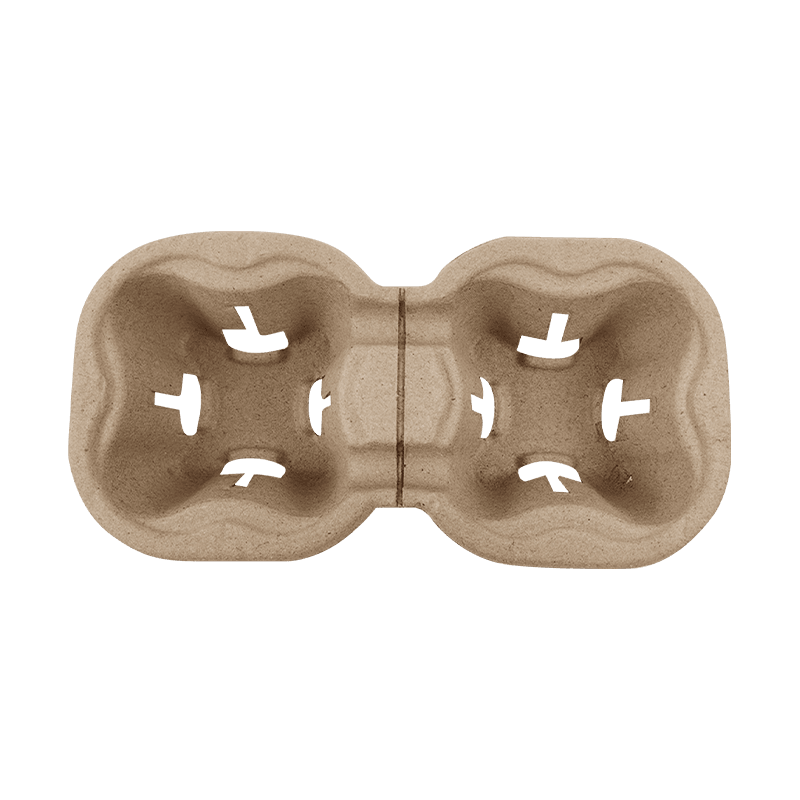 2 kopper drikkebærerbrett